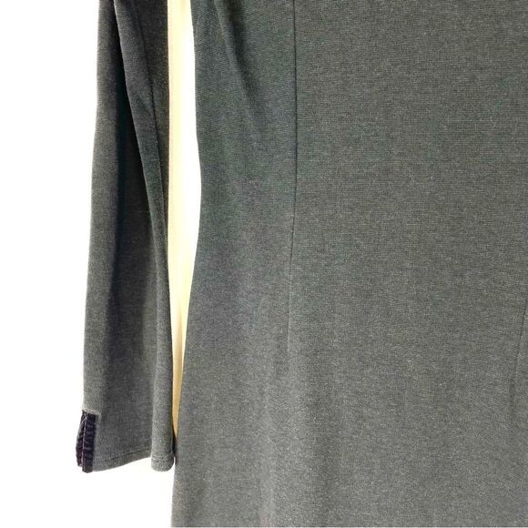 HORNY Toad Long Sleeve Black Crossover Wrap Dress - Picture 10 of 13